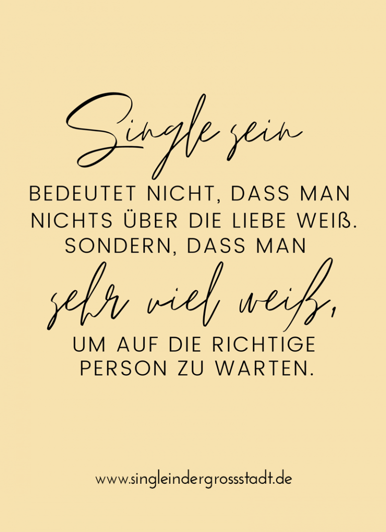 Single sein bedeutet nicht dass man nichts über Liebe weiß